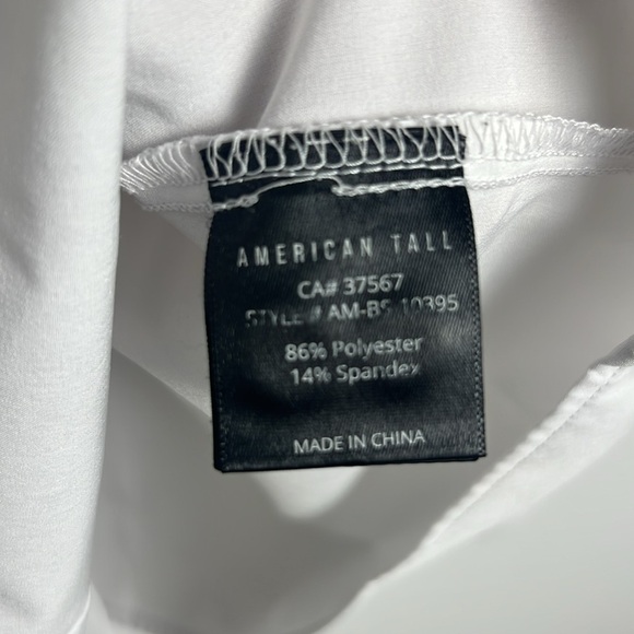 American Tall Traveler Stretch Dress Shirt White 2XL Semi Tall Career Classic - Picture 10 of 12